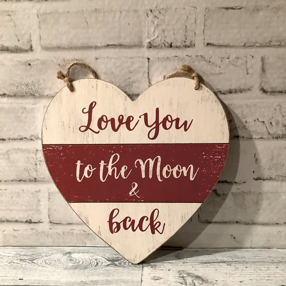 Valentine Wood Hanging Sign